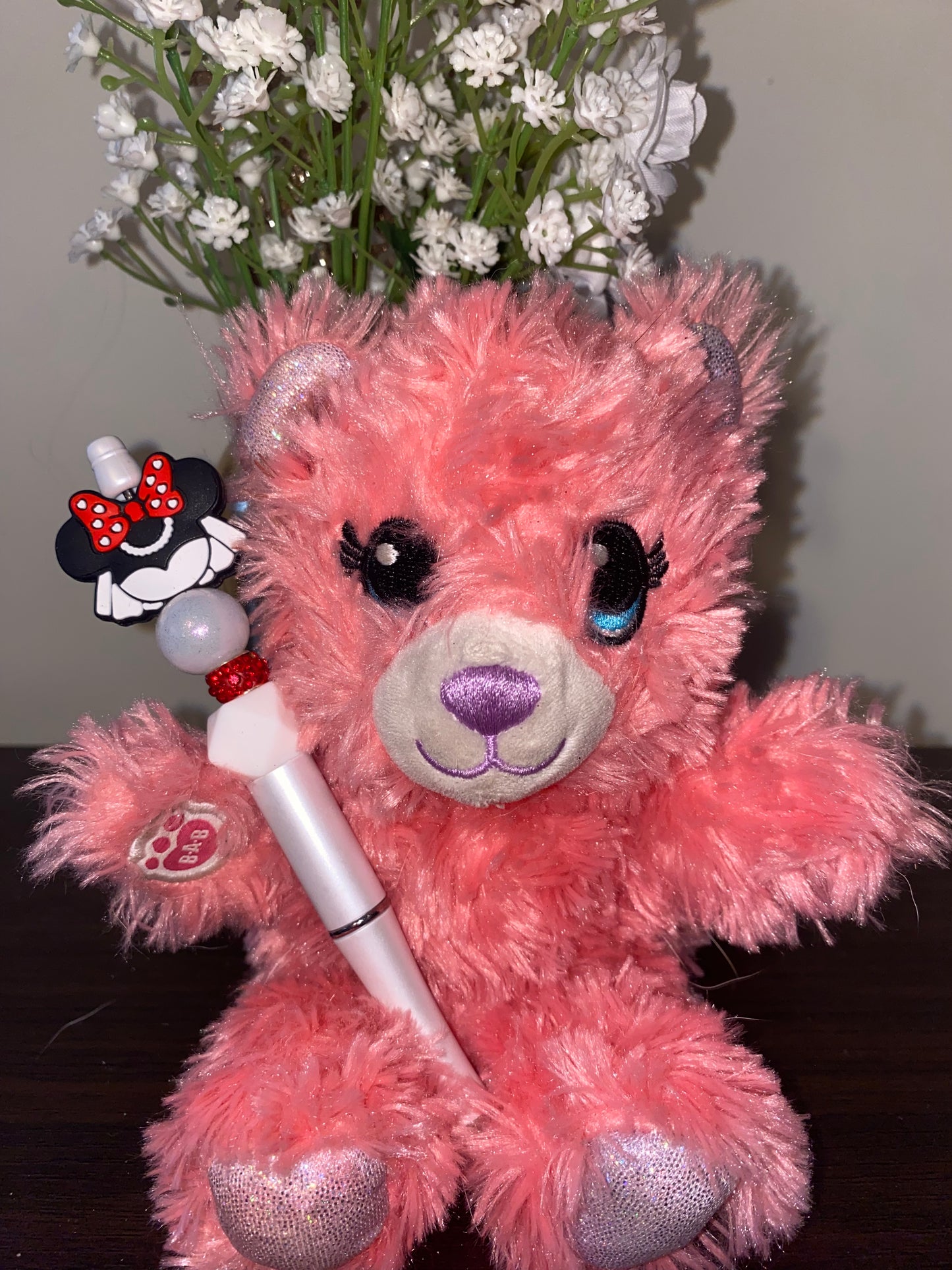 Wedding bride mouse ears beaded Pen