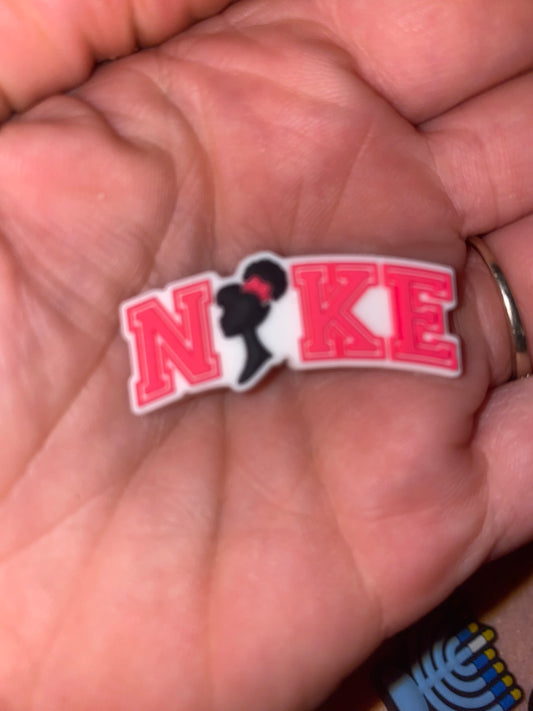 N*ke girly doll head pretty shoe charm