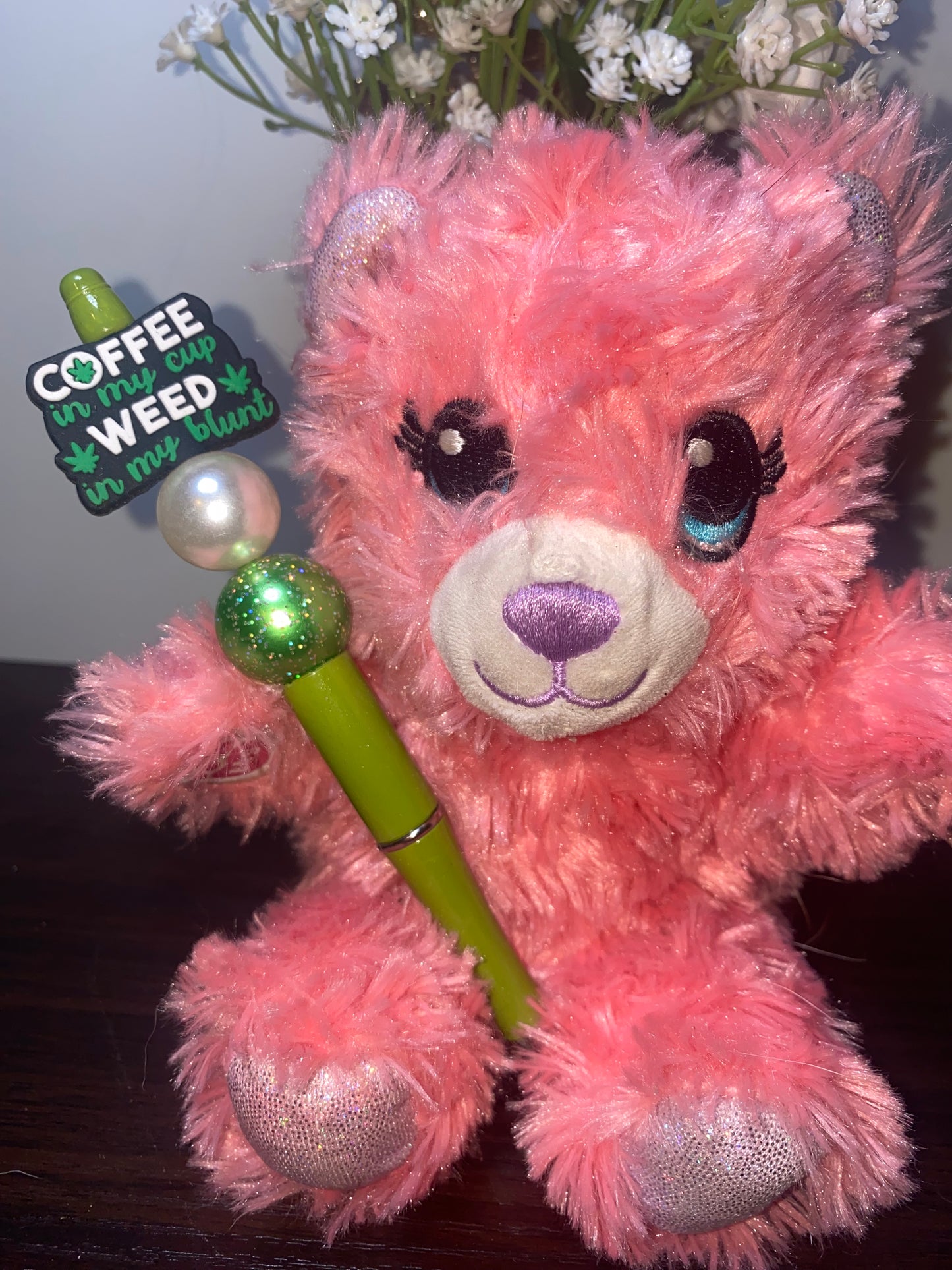 Coffee we*d beaded Pen