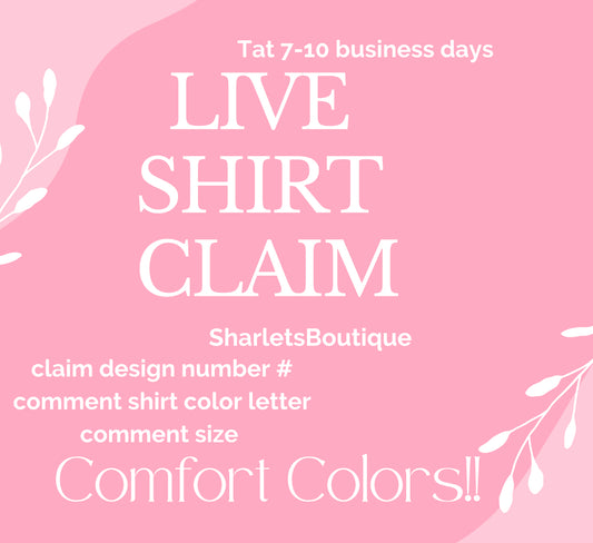 Live shirt claim