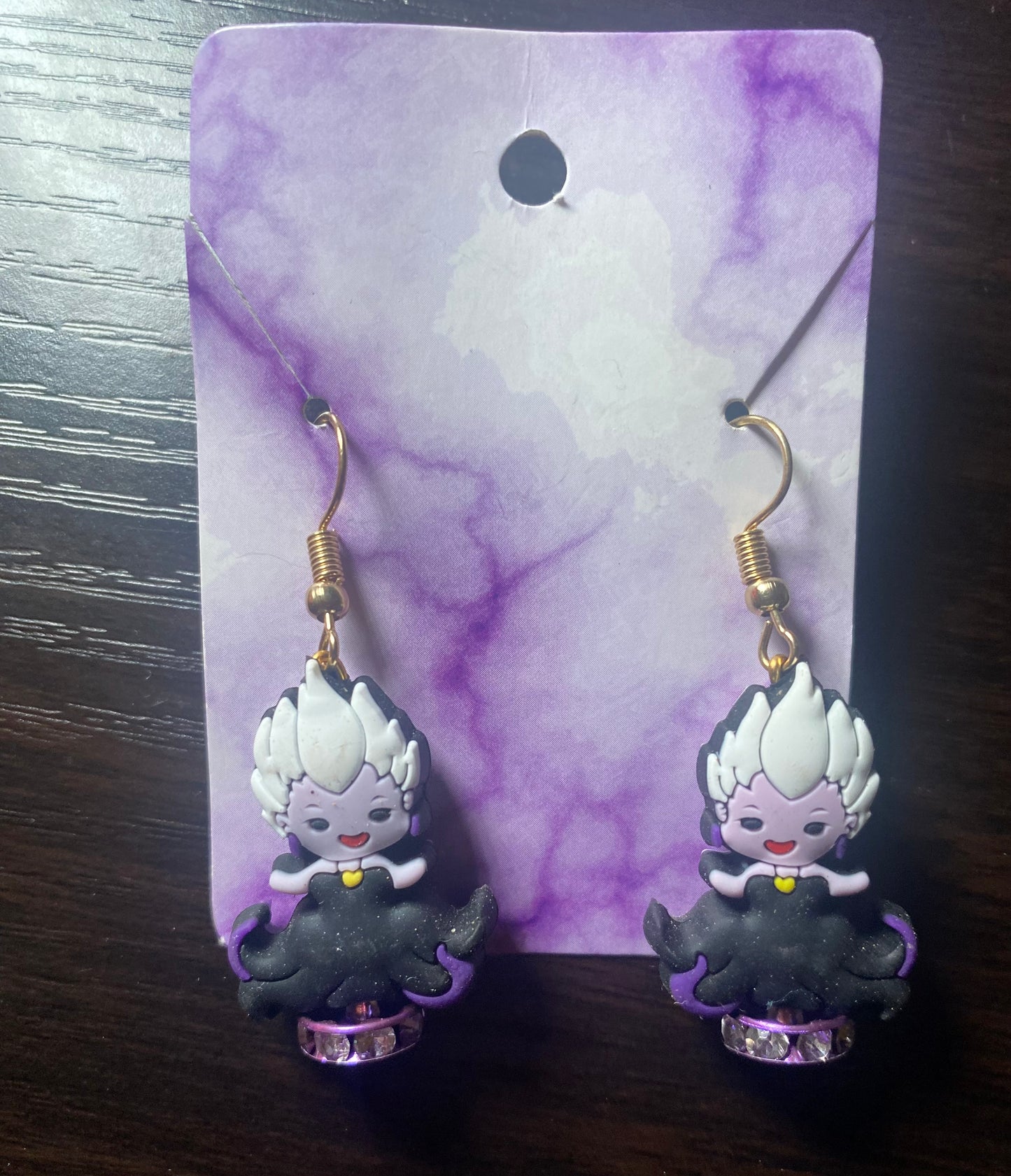 Ear rings silicone purple villian