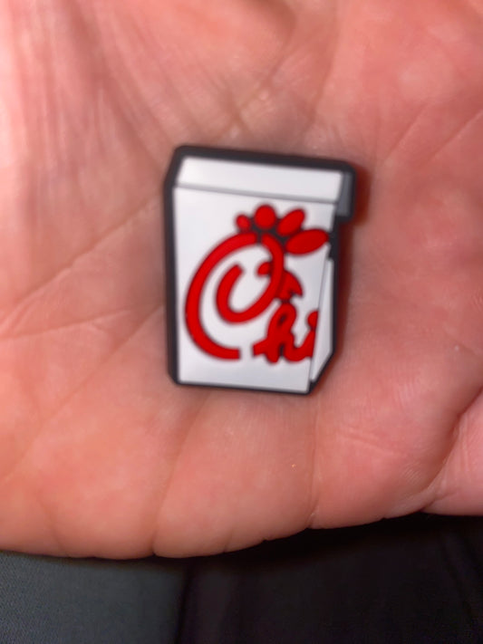 Chicken fast food shoe charm