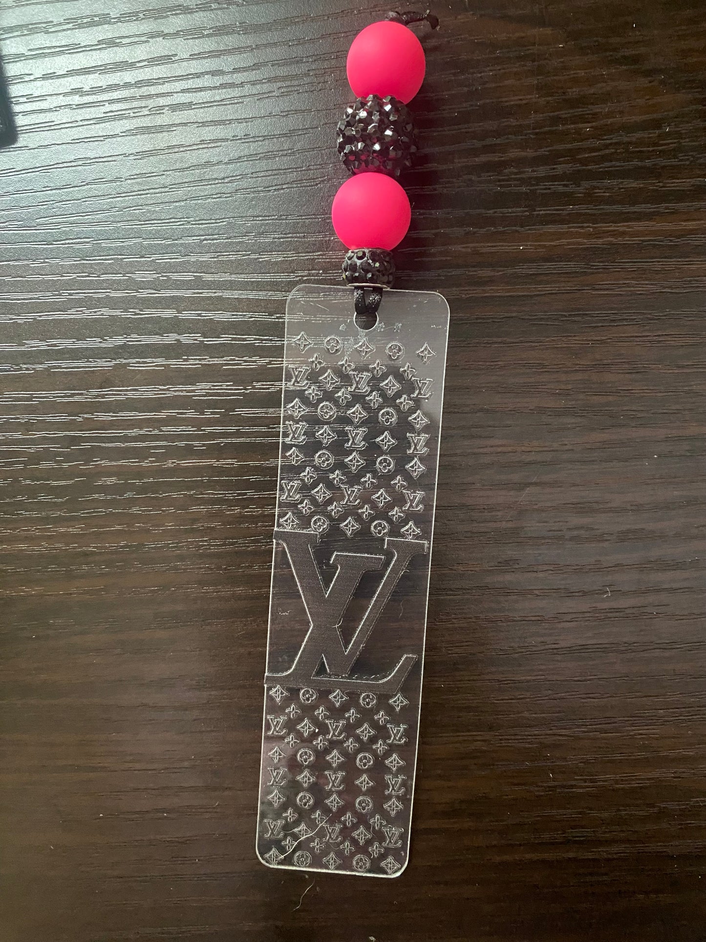 Black Lv acrylic book mark