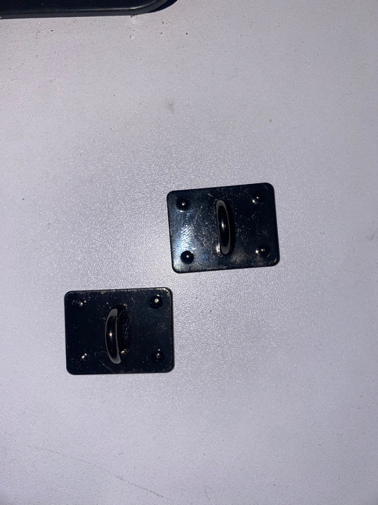 Metal black adhesive square connectors