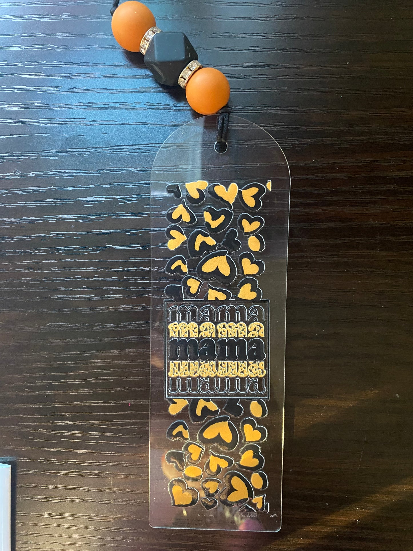 Book mark yellow black mama