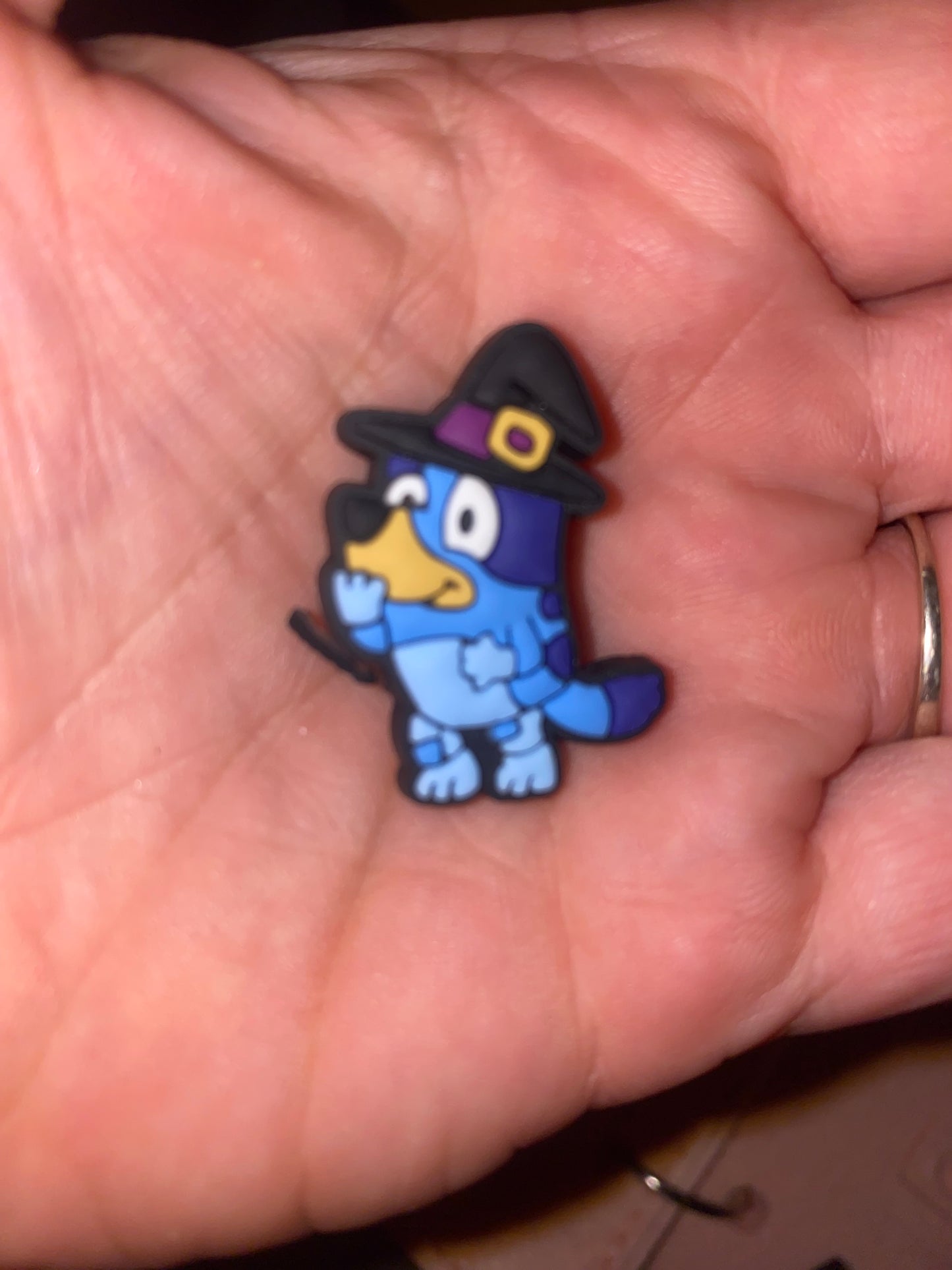 Halloween blue dog kid shoe charm