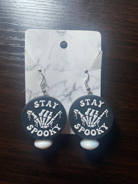 Ear rings silicone stay spooky