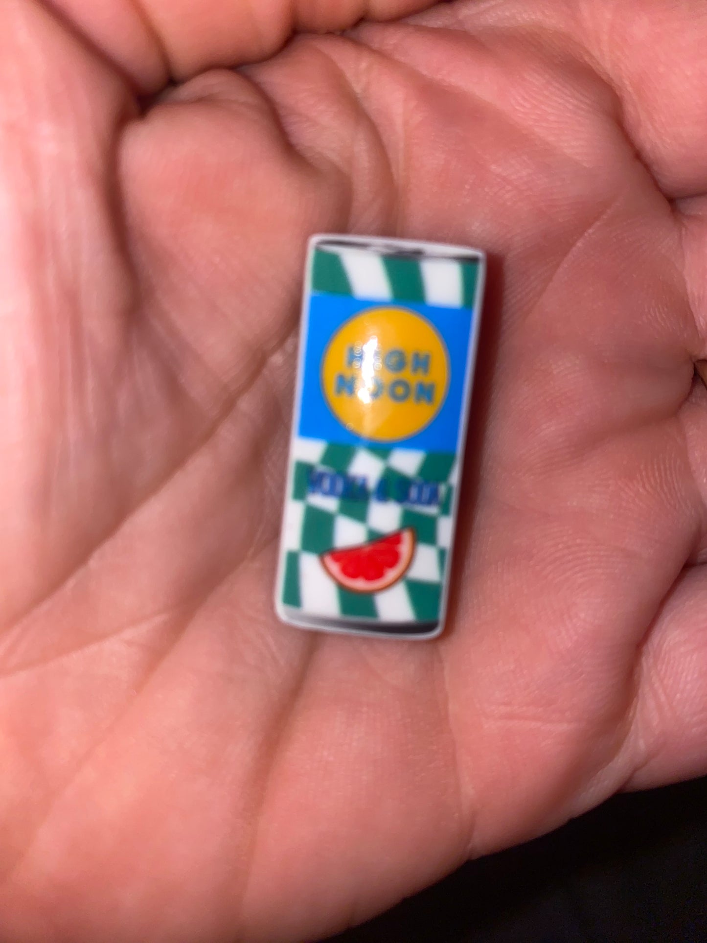 High drink watermelon adult shoe charm