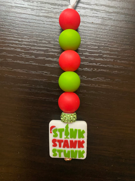 Stink stank stunk rear view mirror car charm