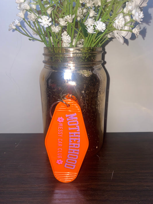 Motherhood orange Motel key chain