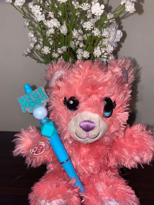 Blue mama beaded Pen