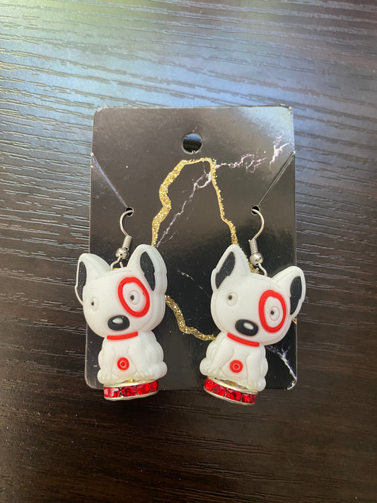 Spot dog silicone ear rings