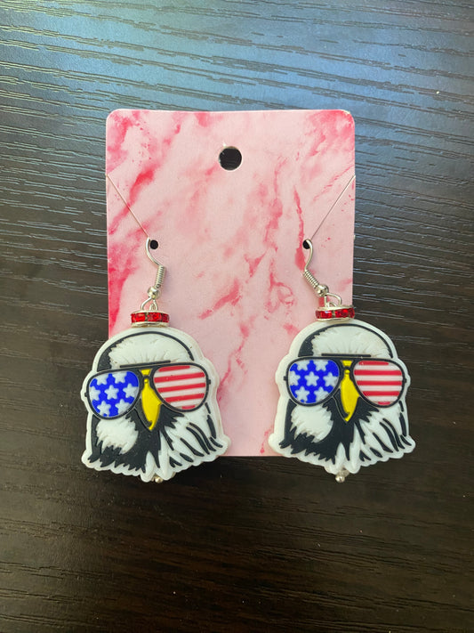 Eagle American silicone ear rings